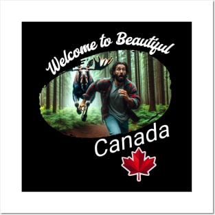 Welcome to Beautiful Canada: Moose Chase Edition 🍁 Posters and Art